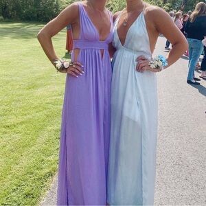 Revolve Anjeli Maxi Dress in Violet